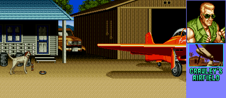 Thumbnail for a map of Crawley's Airfield (John Crawley) for the SNES game Art Of Fighting 2.