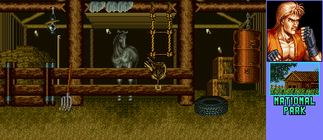 Thumbnail for a map of National Park (Ryo Sakazaki) for the SNES game Art Of Fighting 2.