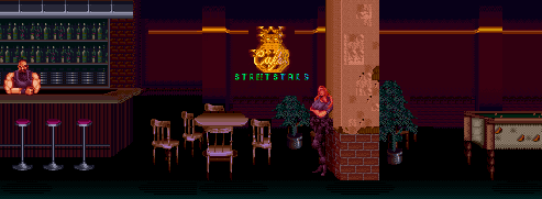 Thumbnail for a map of Scene 2: Mac's Cafe for the SNES game Art Of Fighting.
