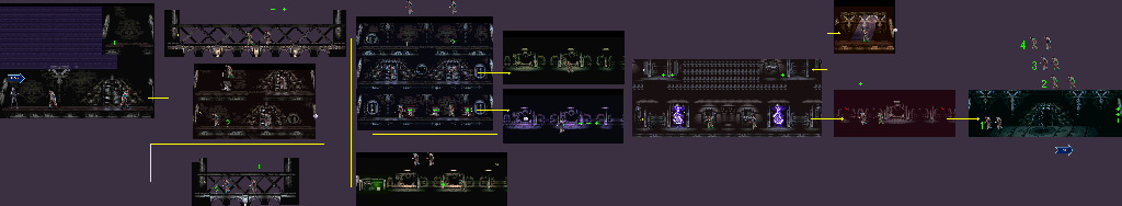 Thumbnail for a map of 1: Arkham Asylum for the SNES game Batman Forever.