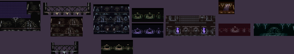 Thumbnail for a map of 1: Arkham Asylum (Unmarked) for the SNES game Batman Forever.