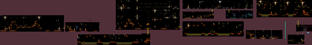 Thumbnail for a map of 4: Two-Face's Hideout: Warehouse for the SNES game Batman Forever.