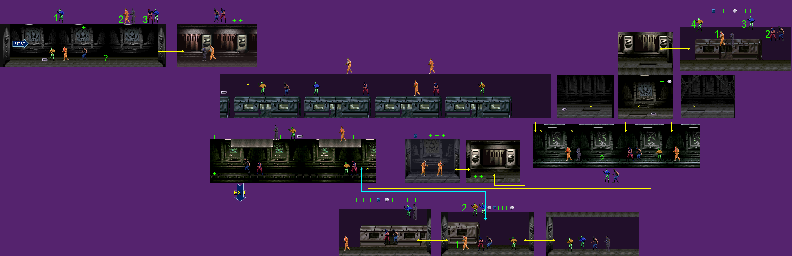 Thumbnail for a map of 6: Abandoned Subway Station for the SNES game Batman Forever.