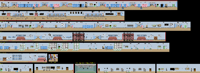 Thumbnail for a map of Highland High School for the SNES game Beavis And Butt-Head.