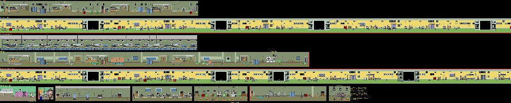 Thumbnail for a map of Highland Hospital for the SNES game Beavis And Butt-Head.