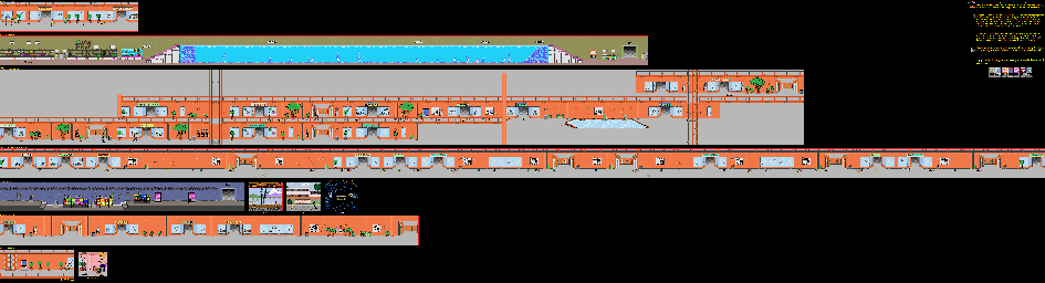 Thumbnail for a map of Turbo Mall 2000 for the SNES game Beavis And Butt-Head.