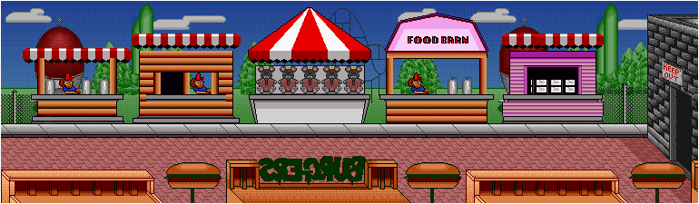 Thumbnail for a map of Level 07 for the SNES game Bebe's Kids.