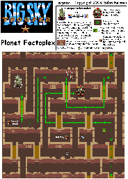 Thumbnail for a map of Planet Factoplex for the SNES game Big Sky Trooper.
