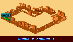 Thumbnail for a map of Course 1: City Round 2: Broken Overpass (In-Game Map) for the SNES game Biker Mice From Mars.