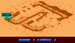 Thumbnail for a map of Course 2: Island Round 1: Midsea Island (In-Game Map) for the SNES game Biker Mice From Mars.