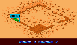 Thumbnail for a map of Course 2: Island Round 3: Dr. Ino's Island (In-Game Map) for the SNES game Biker Mice From Mars.
