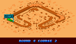 Thumbnail for a map of Course 2: Island Round 4: Creek Island (In-Game Map) for the SNES game Biker Mice From Mars.