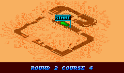 Thumbnail for a map of Course 4: Circuit Round 2: Desert Storm (In-Game Map) for the SNES game Biker Mice From Mars.