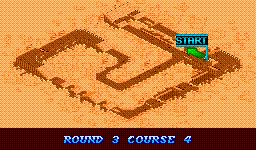 Thumbnail for a map of Course 4: Circuit Round 3: Silent Circuit (In-Game Map) for the SNES game Biker Mice From Mars.