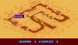 Thumbnail for a map of Course 4: Circuit Round 5: Crown Circuit (In-Game Map) for the SNES game Biker Mice From Mars.