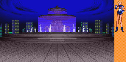 Thumbnail for a map of Central Tokyo Park (Sailor Uranus) for the SNES game Bishoujo Senshi Sailor Moon S: Jougai Rantou!? - Shuyaku Soudatsusen.