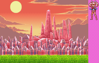 Thumbnail for a map of Crystal Tokyo (Sailor Chibimoon) for the SNES game Bishoujo Senshi Sailor Moon S: Jougai Rantou!? - Shuyaku Soudatsusen.