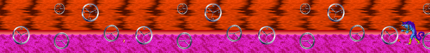 Thumbnail for a map of Stage 1 Area 2: Chrono Fabric Dimension for the SNES game Bishoujo Senshi Sailor Moon.