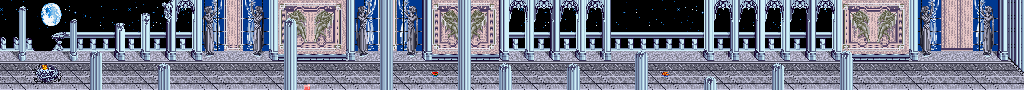 Thumbnail for a map of Stage 4 Area 1: Ruins Of The Moon Kingdom for the SNES game Bishoujo Senshi Sailor Moon.