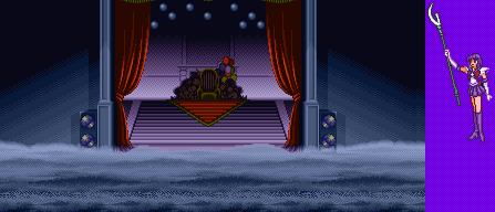 Thumbnail for a map of Saturn's Realm (Sailor Saturn) for the SNES game Bishoujo Senshi Sailor Moon Super S: Zenin Sanka!! - Shuyaku Soudatsusen.