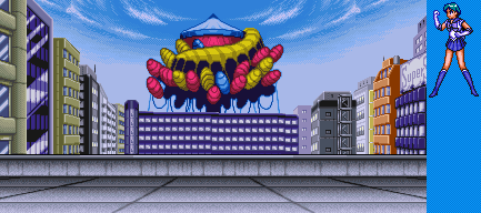 Thumbnail for a map of Tokyo Skyscraper (Sailor Mercury) for the SNES game Bishoujo Senshi Sailor Moon Super S: Zenin Sanka!! - Shuyaku Soudatsusen.