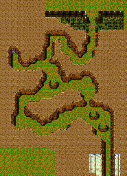 Thumbnail for a map of Southern Highway (Unmarked) for the SNES game Brain Lord.