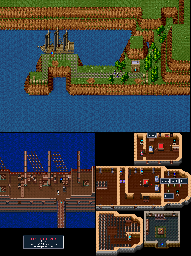Thumbnail for a map of Dark Dragon Port for the SNES game Breath Of Fire.