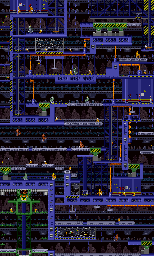 Thumbnail for a map of Level 3sqrt(x/(y/c-Z-10)) for the SNES game Bugs Bunny In Rabbit Rampage.
