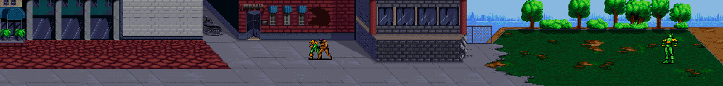 Thumbnail for a map of Scene 1: The Avengers for the SNES game Captain America And The Avengers.