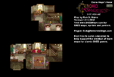 Thumbnail for a map of 1000 A.D. Choras Mayor's Manor for the SNES game Chrono Trigger.