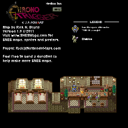 Thumbnail for a map of 1000 A.D. Medina Inn for the SNES game Chrono Trigger.