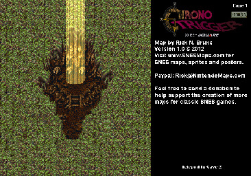 Thumbnail for a map of 12000 B.C. Cave 1 for the SNES game Chrono Trigger.