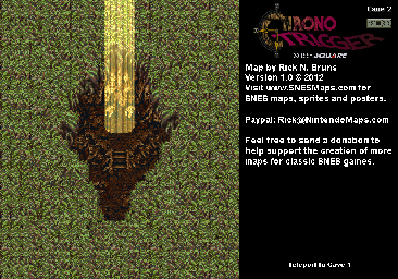 Thumbnail for a map of 12000 B.C. Cave 2 for the SNES game Chrono Trigger.
