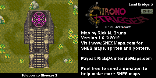 Thumbnail for a map of 12000 B.C. Land Bridge 3 for the SNES game Chrono Trigger.
