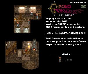 Thumbnail for a map of 600 A.D. Choras Residence for the SNES game Chrono Trigger.