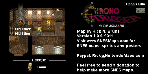 Thumbnail for a map of 600 A.D. Fiona's Villa for the SNES game Chrono Trigger.