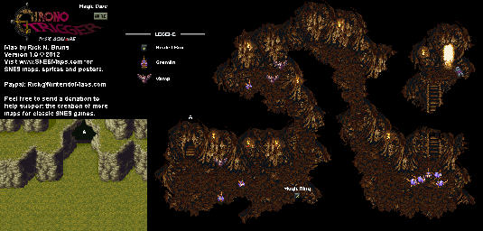 Thumbnail for a map of 600 A.D. Magic Cave for the SNES game Chrono Trigger.