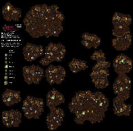 Thumbnail for a map of 65000000 B.C. Reptite Lair for the SNES game Chrono Trigger.