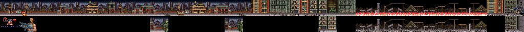 Thumbnail for a map of Stage 1: Ground Zero for the SNES game Contra III: The Alien Wars.