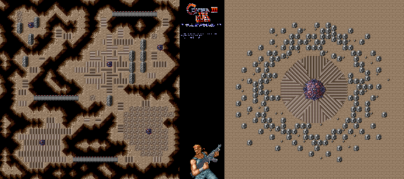 Thumbnail for a map of Stage 5: Nesting In The Sands for the SNES game Contra III: The Alien Wars.