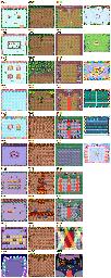 Thumbnail for a map of Stages for the SNES game Coron Land.