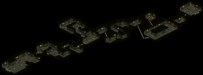 Thumbnail for a map of Cave To Camaro Tower for the SNES game Dark Half.