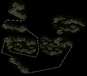 Thumbnail for a map of Cave To Escort Temple for the SNES game Dark Half.