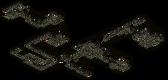 Thumbnail for a map of Cave To Sierra Tower for the SNES game Dark Half.