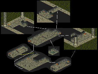 Thumbnail for a map of Corrado Temple (Day) for the SNES game Dark Half.