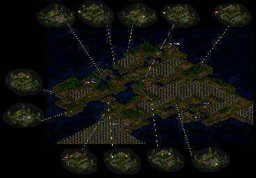Thumbnail for a map of NW (Night) for the SNES game Dark Half.