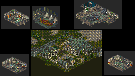 Thumbnail for a map of Rhoda's Hidden Village (Day) for the SNES game Dark Half.