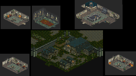 Thumbnail for a map of Rhoda's Hidden Village (Night) for the SNES game Dark Half.