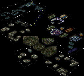 Thumbnail for a map of Town Of Robahm (Night) for the SNES game Dark Half.