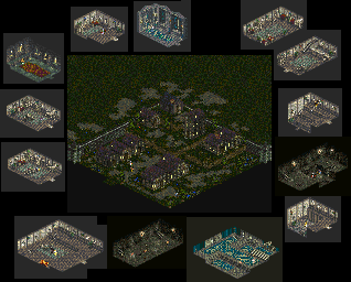 Thumbnail for a map of Town Of Vectra (Night) for the SNES game Dark Half.